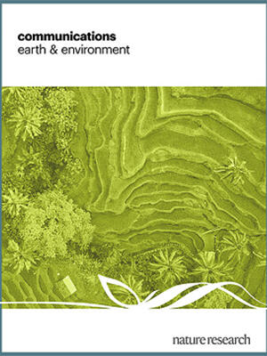Cover of the journal Nature Communications Earth and Environment