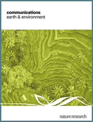 Cover of the journal Nature Communications Earth and Environment