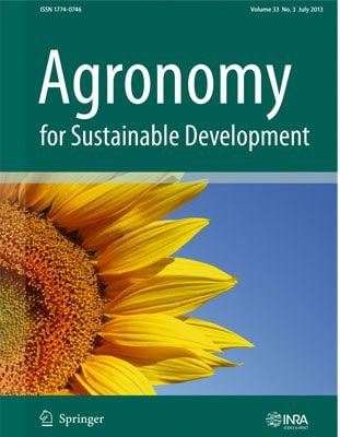 Cover of the journal Agronomy for Sustainable Development.